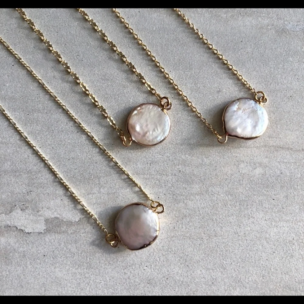 Boho Freshwater natural Baroque Pearl necklaces - Picture 1 of 11